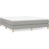  Okvir za krevet s oprugom svjetlosivi 160 x 200 cm od tkanine | Eponuda.com