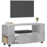 TV ormarić boja betona 102 x 34,5 x 43 cm od konstruiranog drva | Eponuda.ba
