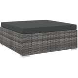  Modularni tabure s jastukom 1 kom od poliratana sivi | shoptok.hr