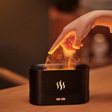Venisymlis Črni Vlažilec Difuzor, 0,18 L, 2 V 1 Aroma Difuzor, Vlažilec Zraka, Plamenska Meglica Z 2 Svetlostima, (22060769) | Shoptok.si