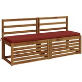  Jastučić za klupu SOEST 100% poliester Crvena 150 x 40 x 5 cm Slike