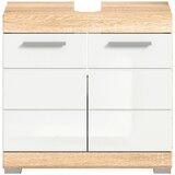 MID.YOU Omarica Za Pod Umivalnik Lambada, Bela, Barva Hrasta | Shoptok.si