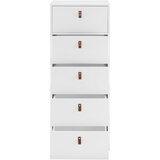 Bessagi Home Komoda Mick, Bela, 5 Predalov | Shoptok.si