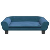  Krevet za pse plavi 70 x 48 x 22 cm baršunasti | shoptok.hr