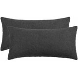  Presvlaka za jastuk 2 pcs HEERLEN Tamnosiva 40 x 70 cm Boucl&amp;eacute; - Tamnosiva 40 x 70 cm 2 Slike