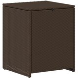  Set sofe 6 kom. Smeđa i crvena Poli Rattan i čelik | shoptok.hr