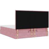 vidaXL Okvir kreveta s madracima ružičasti 180x200cm baršunasti | shoptok.hr