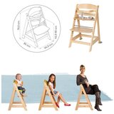 Roba Svijetlo zelena/u prirodnoj boji dječja blagovaonska stolica Style Born Up 2in1 – | shoptok.hr