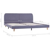  Posteljni okvir brez vzmetnice svetlo siva tkanina 150x200 cm, (21829080) | Shoptok.si