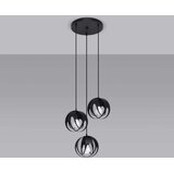  Sollux SL.1088 - Luster na sajli TULOS 3xE27/60W/230V crna | Eponuda.com