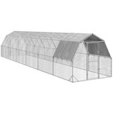 vidaXL Kavez za kokoši s krovom 2,5x12x2,25 m pocinčani čelik | shoptok.hr