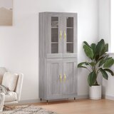 vidaXL Visoka komoda siva sonome 69 5x34x180 cm od konstruiranog drva | shoptok.hr