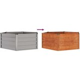  Povišena vrtna gredica boja hrđe 129x129x45 cm čelik COR-TEN | shoptok.hr