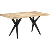  Blagovaonski stol 160 x 80 x 76 cm od grubog drva manga | shoptok.hr