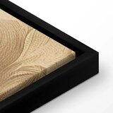  Slika - Carved Baroque Ornaments Rich Composition in Sepia Colors 60x40 U crnom drvenom okviru | shoptok.hr