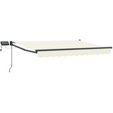 Ručna zlačivna tenda s LED diodama Krem i Antracit 3,5 x 2,5 m | shoptok.hr