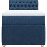 vidaXL Box spring postelja z vzmetnico modra 80x200 cm blago, (21306846) | Shoptok.si