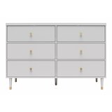 CosmoLiving by Cosmopolitan Siva nizka komoda 138x93 cm Elizabeth – | Shoptok.si