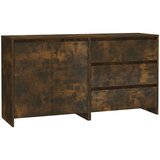 Maison Chic 2-delna Komoda - Predalnik dimljeni hrast konstruiran les, (21722000) | Shoptok.si