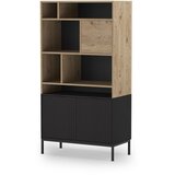 Marckeric Crna/u prirodnoj boji biblioteka u dekoru hrasta 90x170 cm Marion – | shoptok.hr