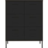 vidaXL Ladičar crni 80 x 35 x 101,5 cm čelični | shoptok.hr