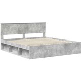  okvir za krevet beton 180 x 200 cm čvrsto borovo drvo | shoptok.hr