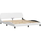  Okvir za krevet s uzglavljem bijeli 180x200 cm od umjetne kože | shoptok.hr