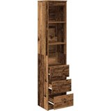 vidaXL Visoka omara starinski les 37,5x35x180 cm inženirski les | Shoptok.si