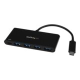 StarTech.com HB30C4AFPD sučelje čvorišta USB 3.2 Gen 1 (3.1 Gen 1) Type-C 5000 Mbit/s Crno | Shoptok.si