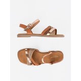 Sergio Leone Women's brown flat sandals by | shoptok.hr
