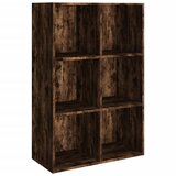 Maison Chic Knjižna omara - Knjižni regal dimljen hrast 66x30x98 cm inženirski les, (21725306) Cene