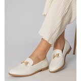 Gemre White moccasins decorated with rhinestones Kalinta | Shoptok.si