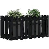  Povišena vrtna gredica crna 100x50x70 cm masivna borovina | Eponuda.com