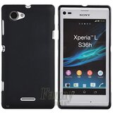  Gumijasti / gel etui Matte za Sony Xperia L - črni | Shoptok.si