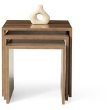 Hanah home Set podesivih stolića za kavu, 3 dijela, Smeđa Slike