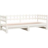  Dnevni ležaj na izvlačenje bijeli 2x(90x190)cm masivna borovina | shoptok.hr