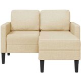 SOFA 2-sedežni kavč z ležiščem v obliki črke L kremast 125cm tkanina, (21749653) | Shoptok.si