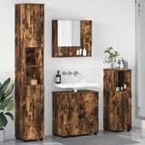 vidaXL Set namještaja za kupaonicu Zidne 4 pcs Dimljeni hrast | shoptok.hr