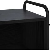  Kreveta Crni hrast 97 x 33 x 81 cm Konstruirano drvo - Crni hrast s 2 police 73 x 33 x 81 cm | shoptok.hr