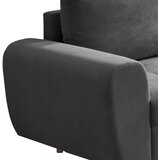 MID.YOU KOTNA SEDEŽNA GARNITURA, mikrovelur antracit | Shoptok.si