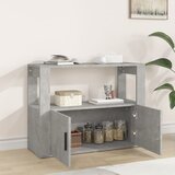  Komoda siva boja betona 80x30x60 cm od konstruiranog drva | shoptok.hr