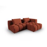 Cosmopolitan Design Kotna sedežna garnitura v barvi terakote (desni kot/z ležalnikom) Verona – Cene