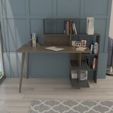 Woody Fashion Uzay - Walnut, Anthracite AnthraciteWalnut Study Desk Cene