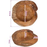 Zdjela za voće JEPARA &amp;Oslash; 40 cm Masivna tikovina Kružni Slike