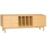 Hübsch Komoda v hrastovem dekorju v naravni barvi 140x50x37 cm Nobby – | Shoptok.si