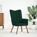  Stolica za opuštanje tamnozelena baršunasta | shoptok.hr