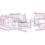  Set vanjskih sofa 6 kom. Prirodna i svjetlosiva | shoptok.hr