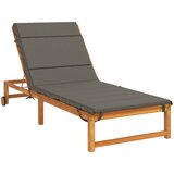  Jastučić za ležaljku GEMERT 100% poliester Siva 200 x 70 x 3 cm Slike