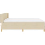 s opruga kutije s uzglavljem Krema 200 x 180 cm tkanina | shoptok.hr
