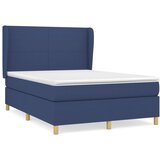 The Living Store Box spring postelja z vzmetnico modra 140x200 cm blago - Box Spring Postelja, (21503629) | Shoptok.si